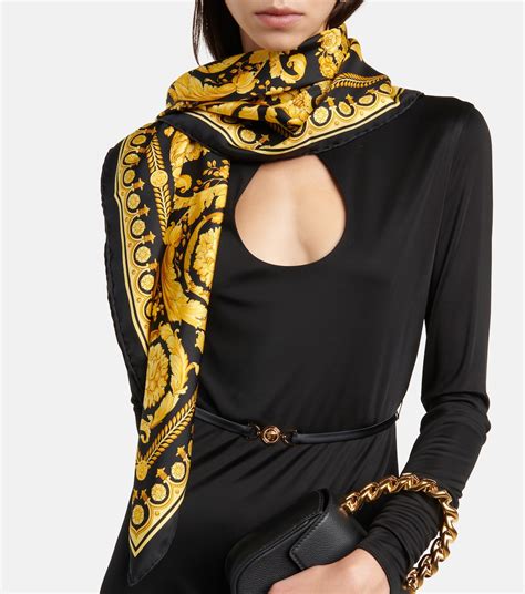 versace cashmere scarf|versace silk scarf women.